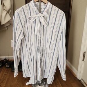 Elizabeth And James Striped Blouse L